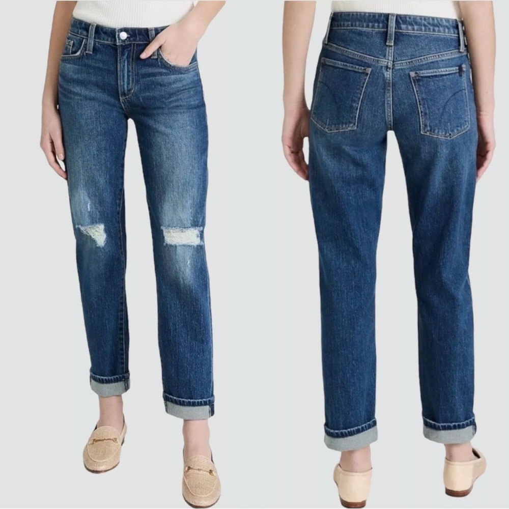 Joe's The Niki Mid Rise Boyfriend Jean In Burden Destruct Size 30 NWT